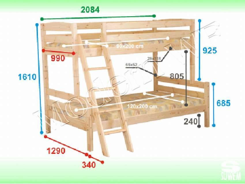 Кровать двухъярусная своими руками схема