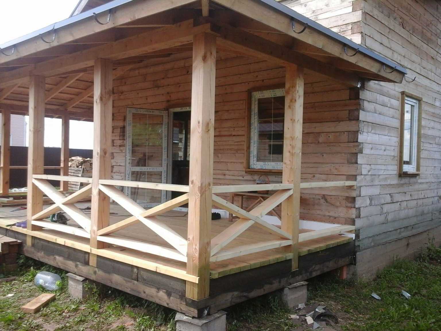 Как пристроить веранду к дому своими руками: фото, видео