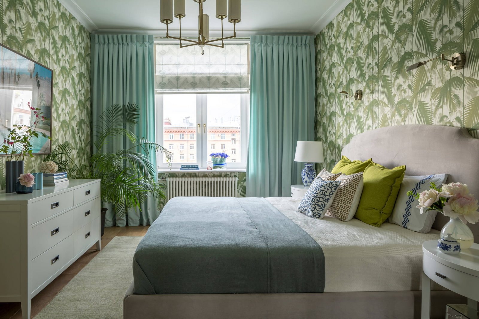 Зеленая спальня (200+ фото) — идеи интерьера, оттенки и сочетание