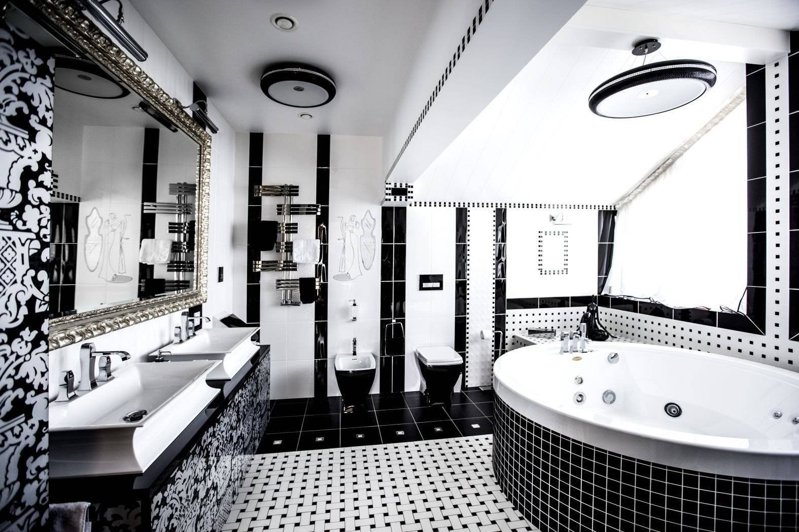 Черная ванна комната из плитки. ванная комната в черном цвете – особенности дизайна