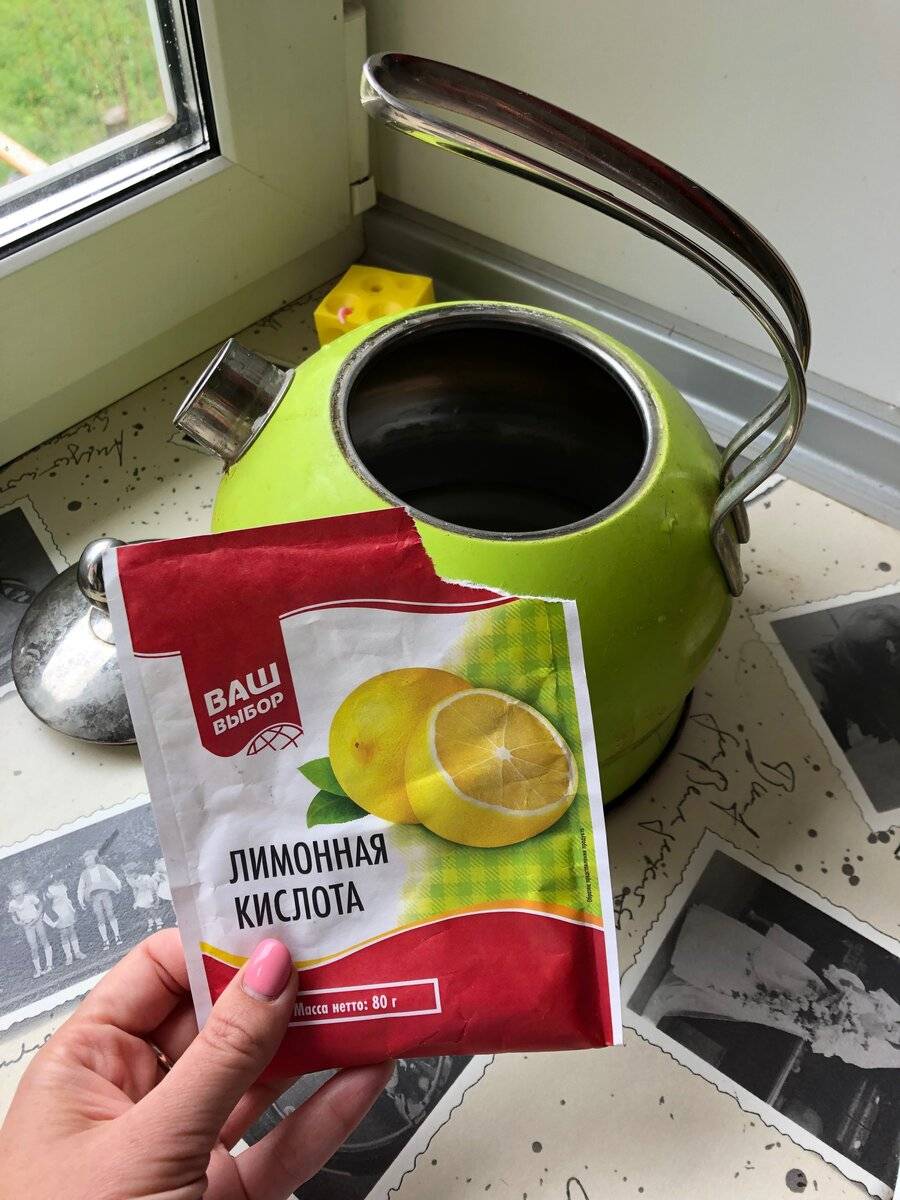 Как отмыть чайник от накипи лимонной кислотой