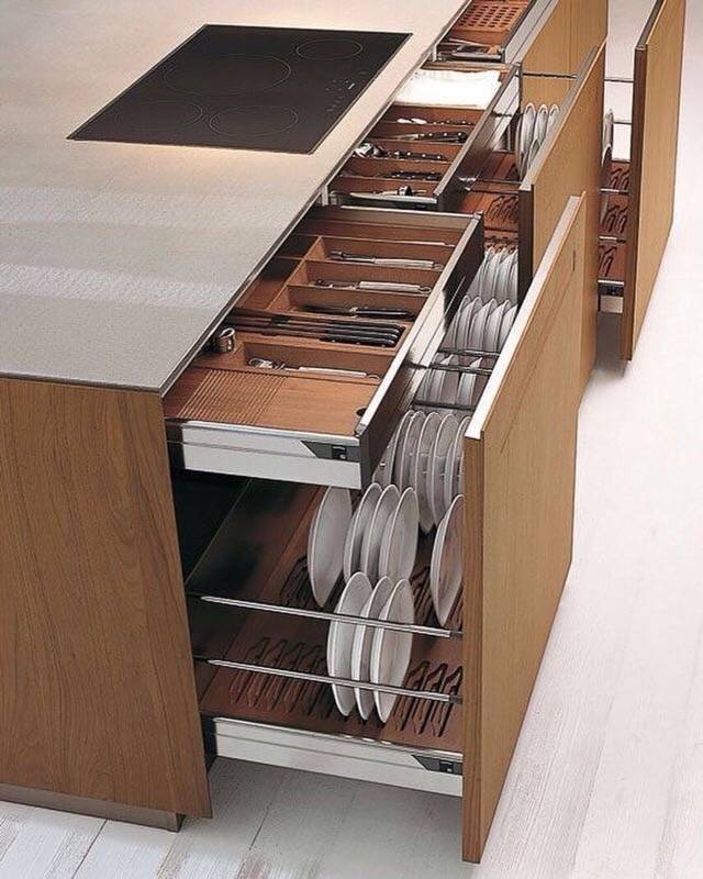 Наполнение для кухонных шкафов: все для удобства эксплуатации - kuhnyagid » kuhnyagid