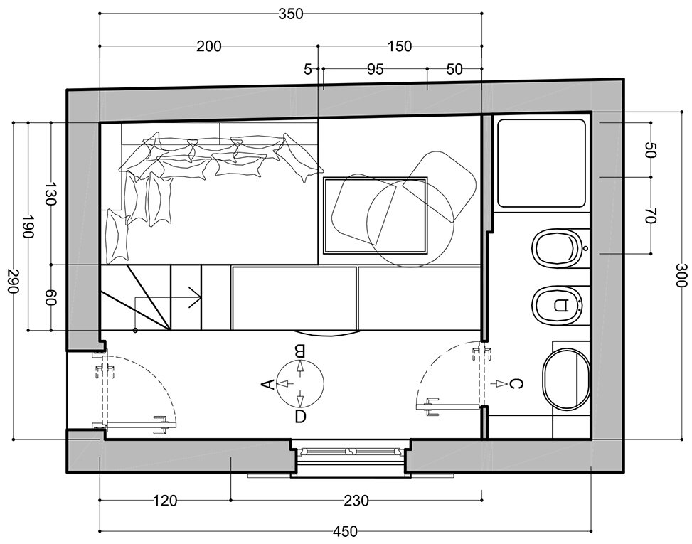 (+40 фото) планировка дома две спальни кухня и гостиная