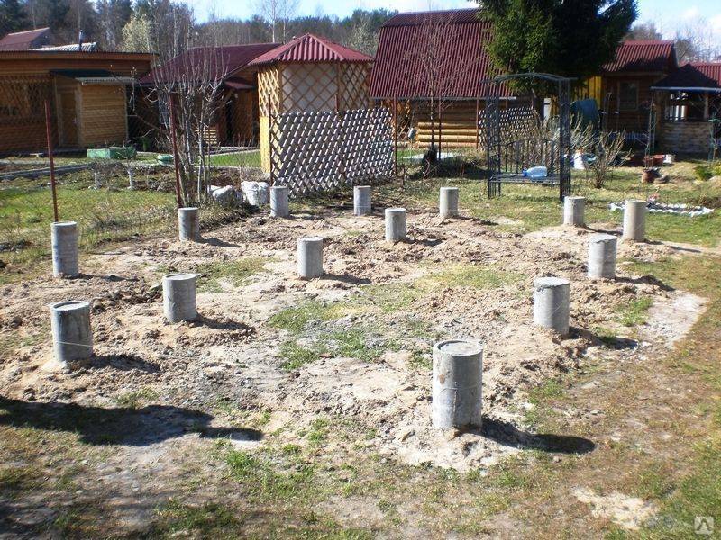 Буронабивные сваи с ростверком: технология заливки фундамента