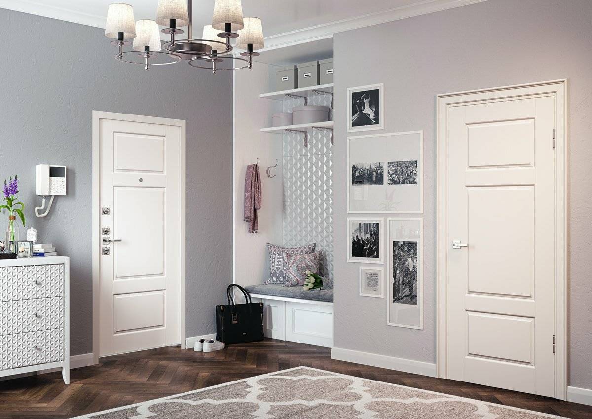 Белые двери в интерьере, как подобрать подходящий оттенок и вписать в любой стиль, основные правила и приемы - 35 фото