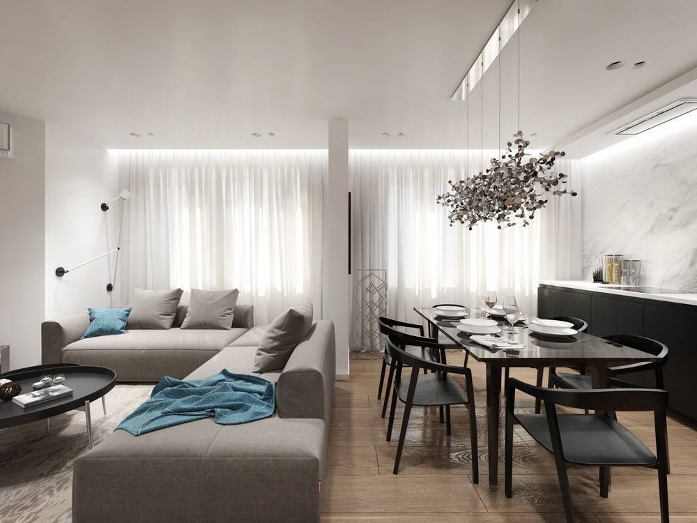 Дизайн квартиры 100 кв. м. — 130 лучших проектов двухкомнатных и трехкомнатных квартир, фото-идеи обустройства и планировки