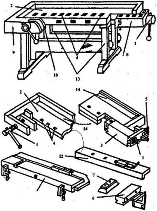 Столярный верстак тиски своими руками чертежи