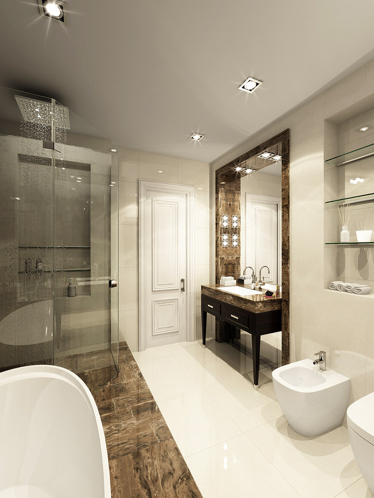 Дизайн ванной комнаты площадью 8 квадратных метров: продумываем до мелочей