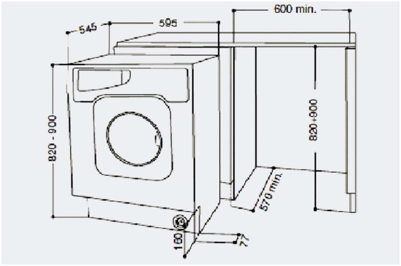 Размеры стиральных машин: габариты, стандартные высота, ширина, глубина