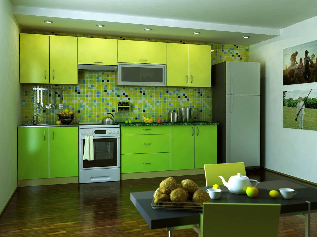 Желто зеленая кухня. Кухни салатовые. Зеленая кухня. Яркая кухня. Яркий кухонный гарнитур.