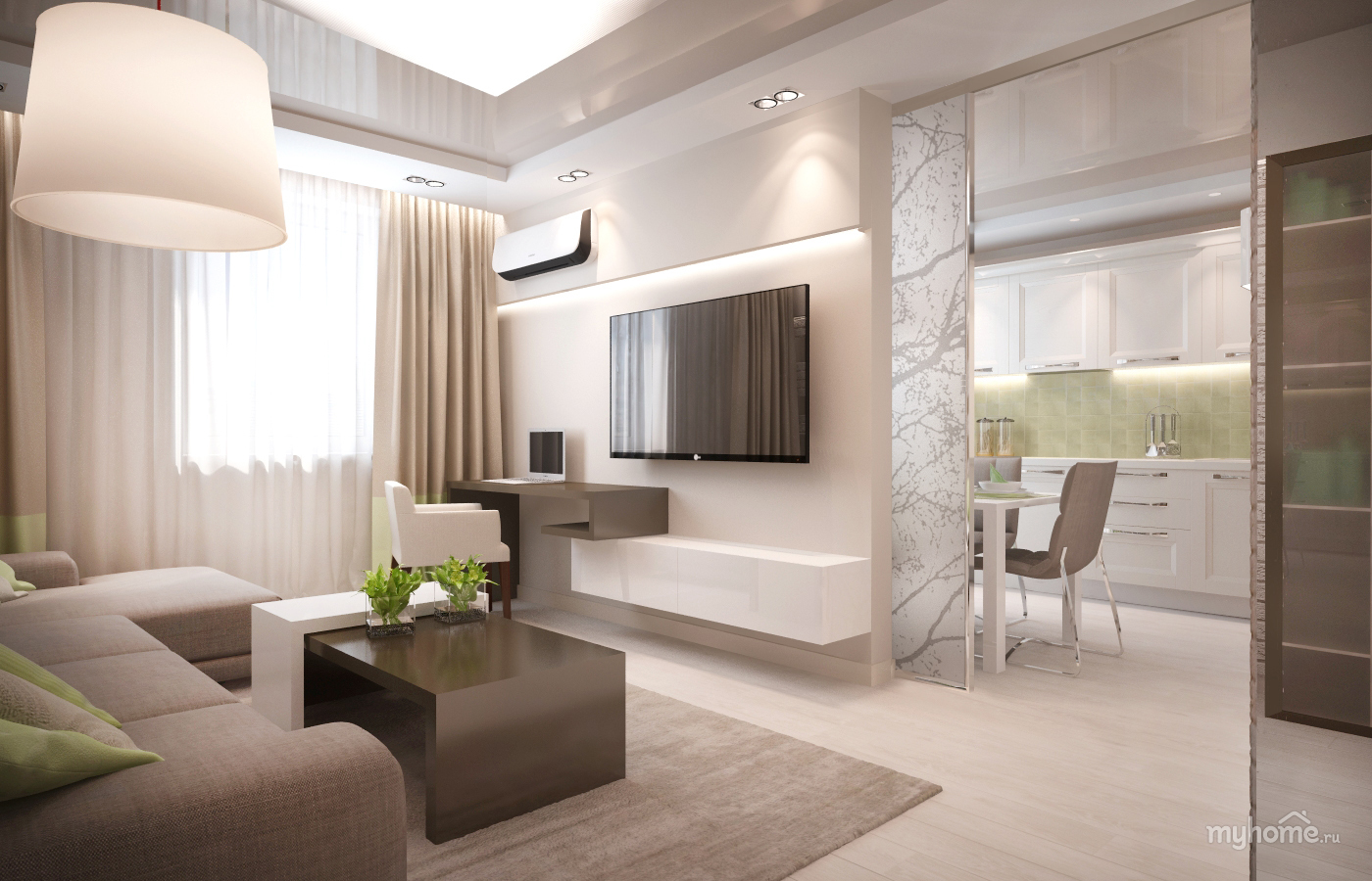 Варианты дизайна интерьера трехкомнатной квартиры в 2023 году