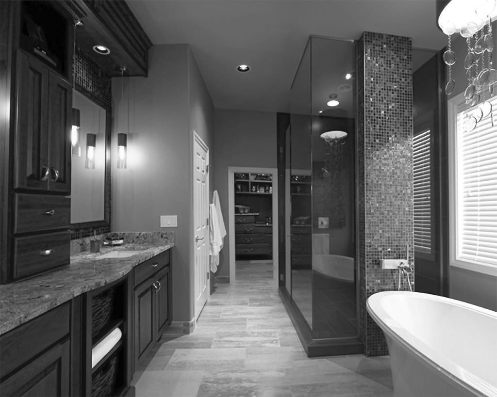 Черная ванная комната – 75 фото оригинальный дизайнерских идей