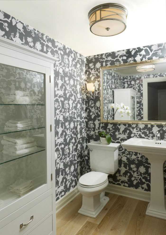 Выбираем обои для небольшой ванной комнаты: 20 лучших дизайнерских идей!