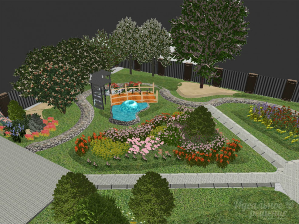 Дизайн садового участка загородного дома 10 соток: фото