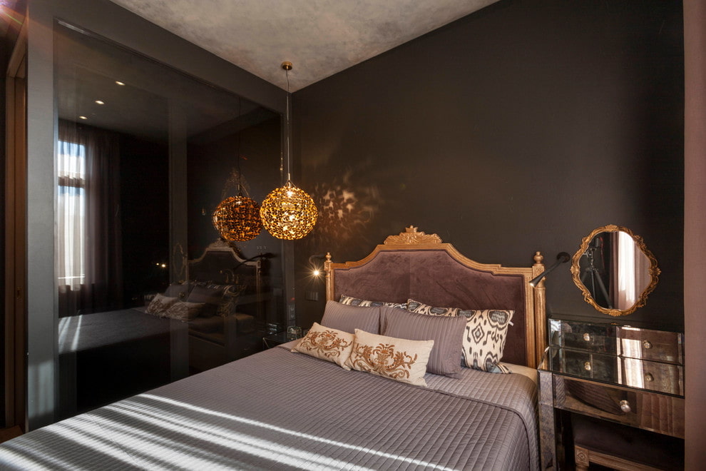 Спальня в черном цвете: правила оформления дизайна интерьера