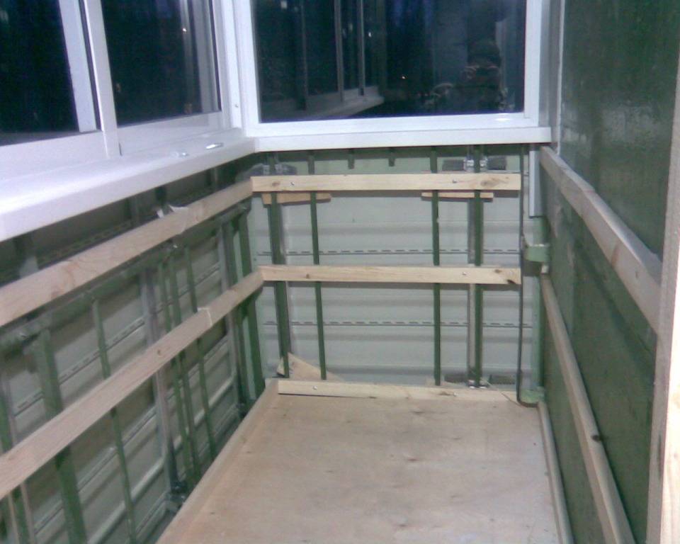 Утепление и отделка балкона пвх панелями
