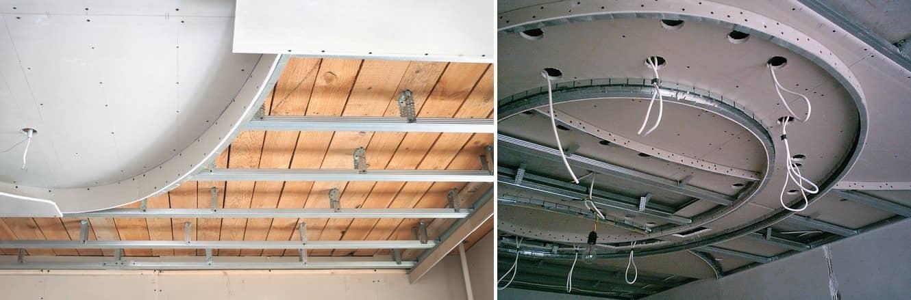 Устройство двухуровневого потолка из гипсокартона: подготовка, схема, разметка, монтаж | ремонтсами! | информационный портал