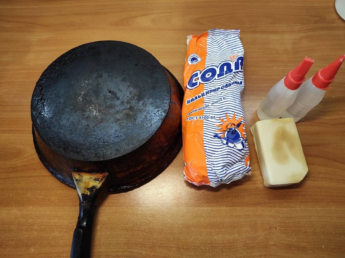 Как и чем чистить сковороды из разного материала от нагара