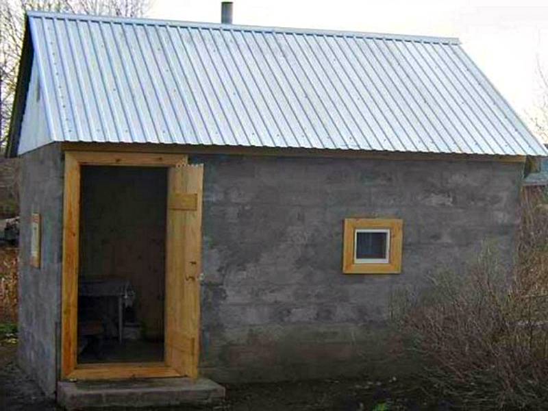 Баня из шлакоблоков своими руками - характерные особенности строительства.