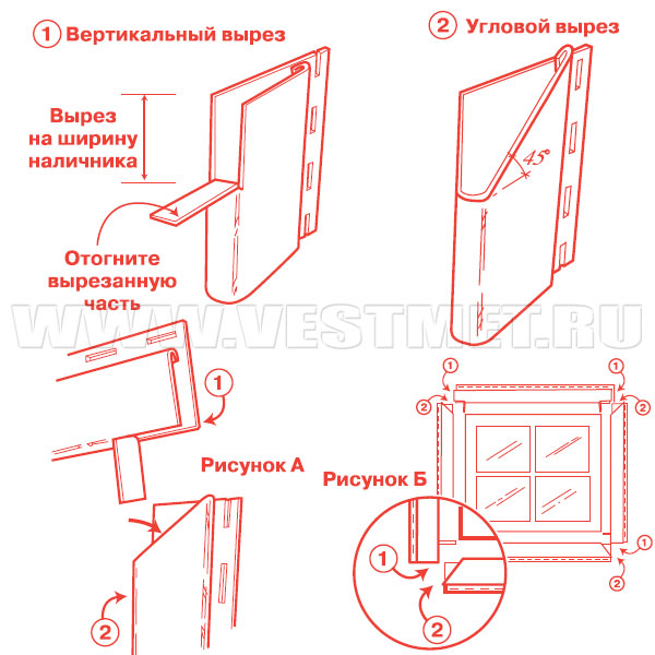 Обшивка оконных откосов металлом снаружи схема