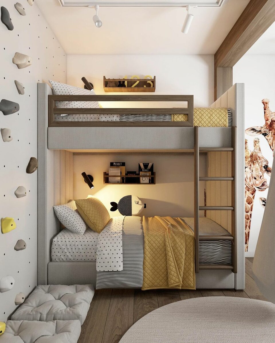 Детская 12 кв. м. — реальные примеры оптимального зонирования и оформления комнаты для детей и взрослых (120 фото)