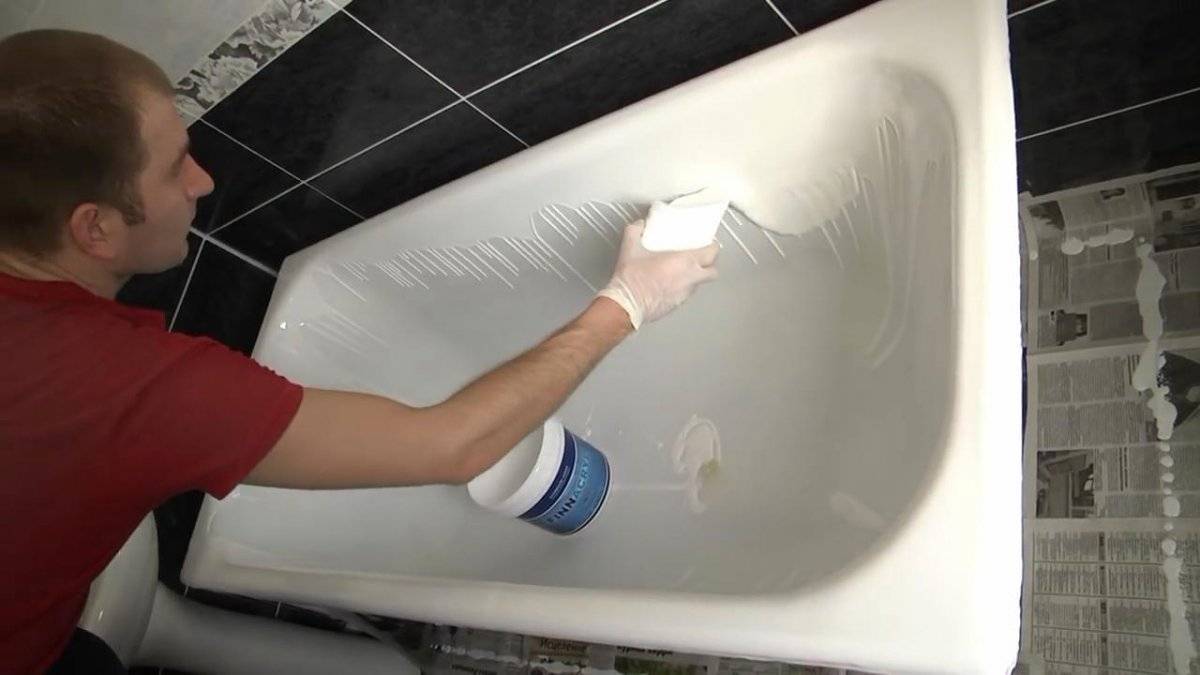 Покраска ванны акрилом: красим ванну своими руками с фото инструкцией