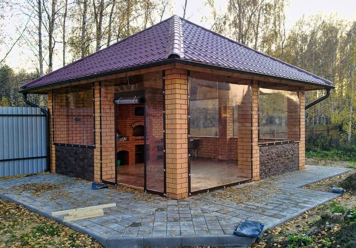 Дачные беседки с мангалом своими руками: фото, проекты
