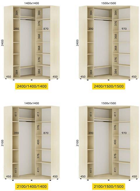 Шкафы в угол не большой. угловой шкаф – практичный и красивый гардероб для вашей спальни