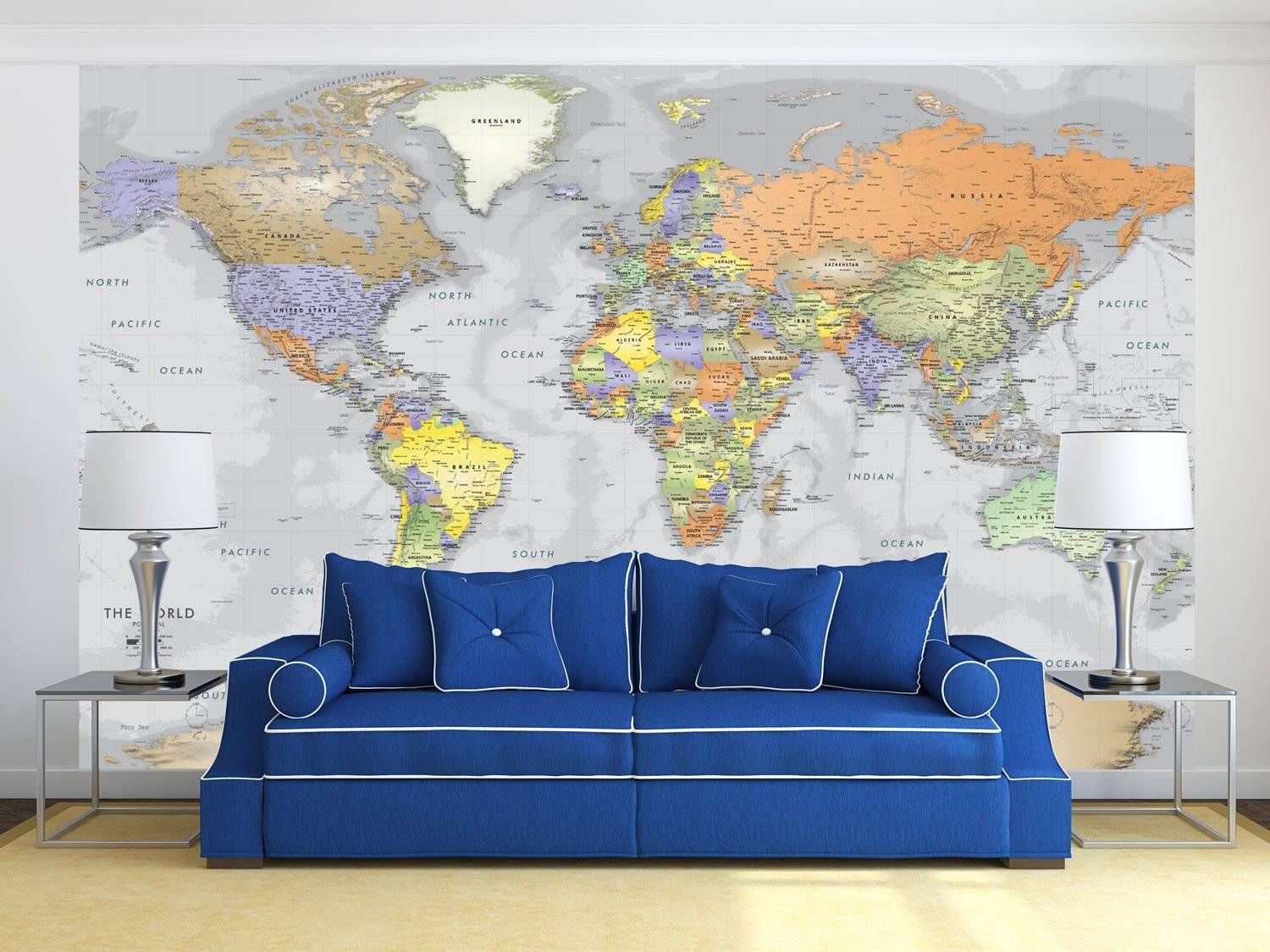 Декоративная штукатурка «карта мира» (30 фото): фактурный материал в интерьере на стене
