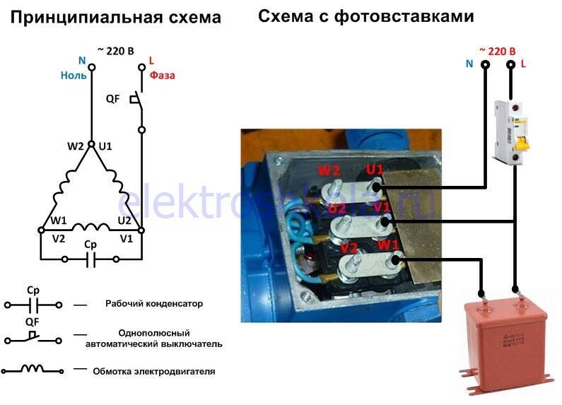 Как подключить трехфазный электродвигатель в сеть 220 В: подключаем самостоятельно по схеме трехфазный электродвигатель в сеть