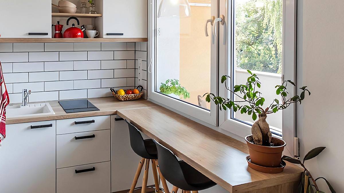 Как использовать подоконник на кухне (65 фото) | онлайн-журнал о ремонте и дизайне
