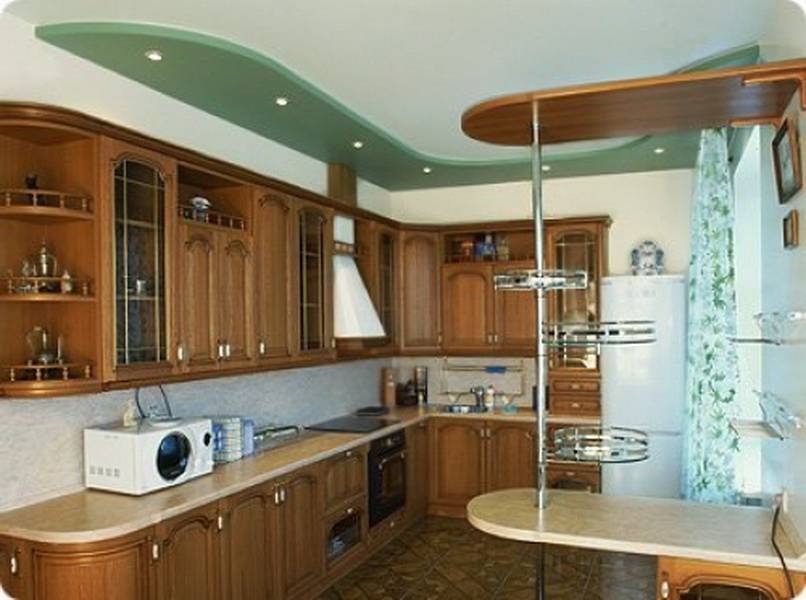 Потолки из гипсокартона на кухне: 60 фото, идеи дизайна - houser.su