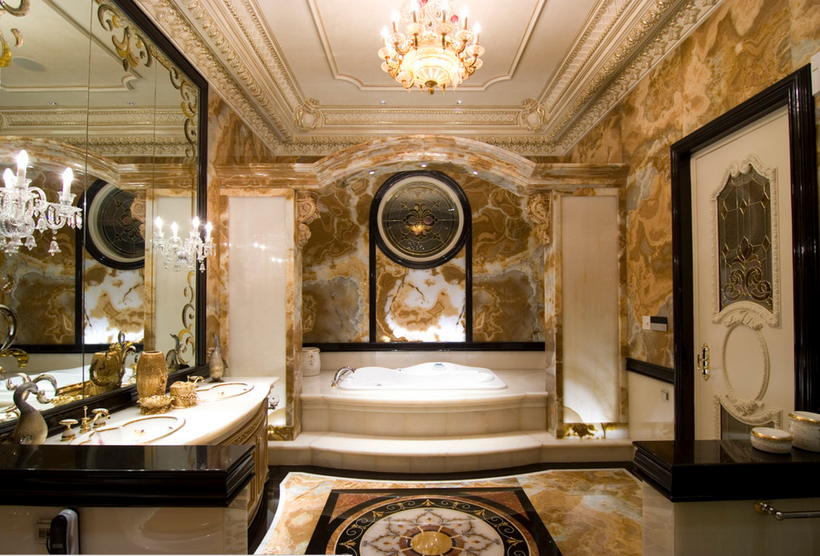 Ванная комната в стиле барокко - дизайн: фото, модные идеи, советы