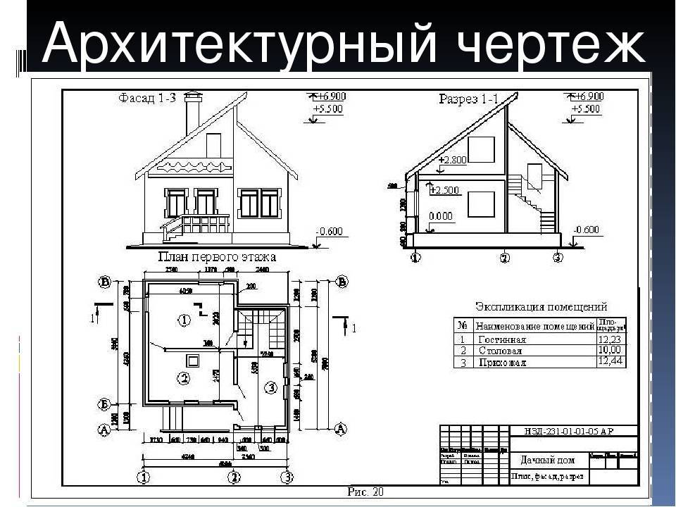 Фасад схема дома