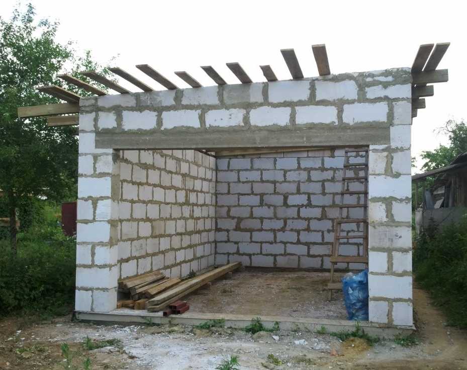 Каркасный гараж своими руками: поэтапное строительство гаража. фото