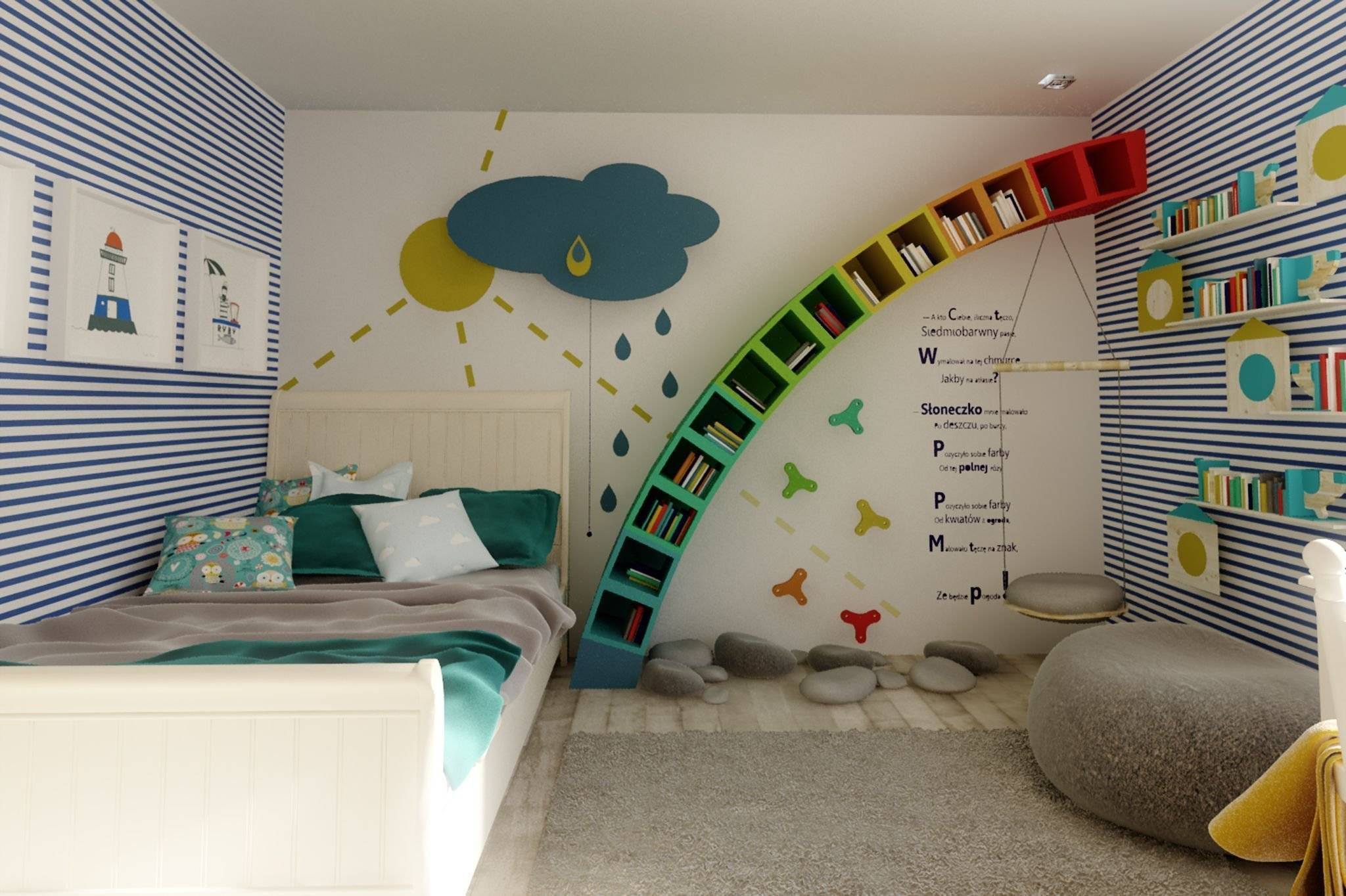 50 идей росписи стен в детской комнате - domwine