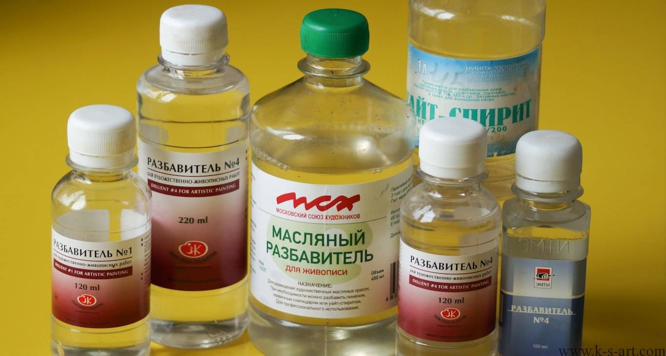 Чем разводить масляные краски: как пользоваться разбавителем без запаха