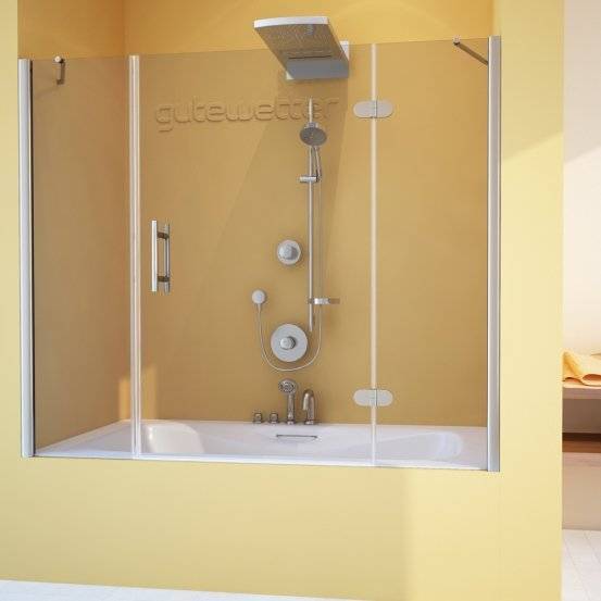 Обзор стеклянных шторок для ванной комнаты