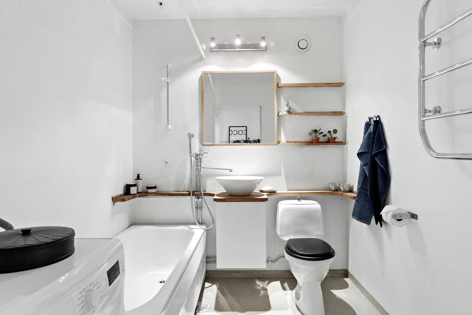 Настенные полочки для ванной комнаты: виды полочек для ванной, 8 вариантов размещения в интерьере с фото-примерами