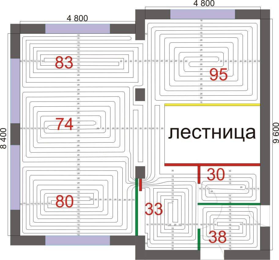 Как рассчитать длину трубы для теплого пола, способы определения расходы по м2