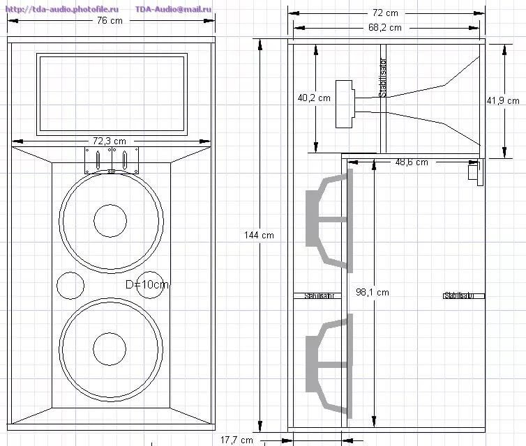 Акустические колонки своими руками чертежи расчеты