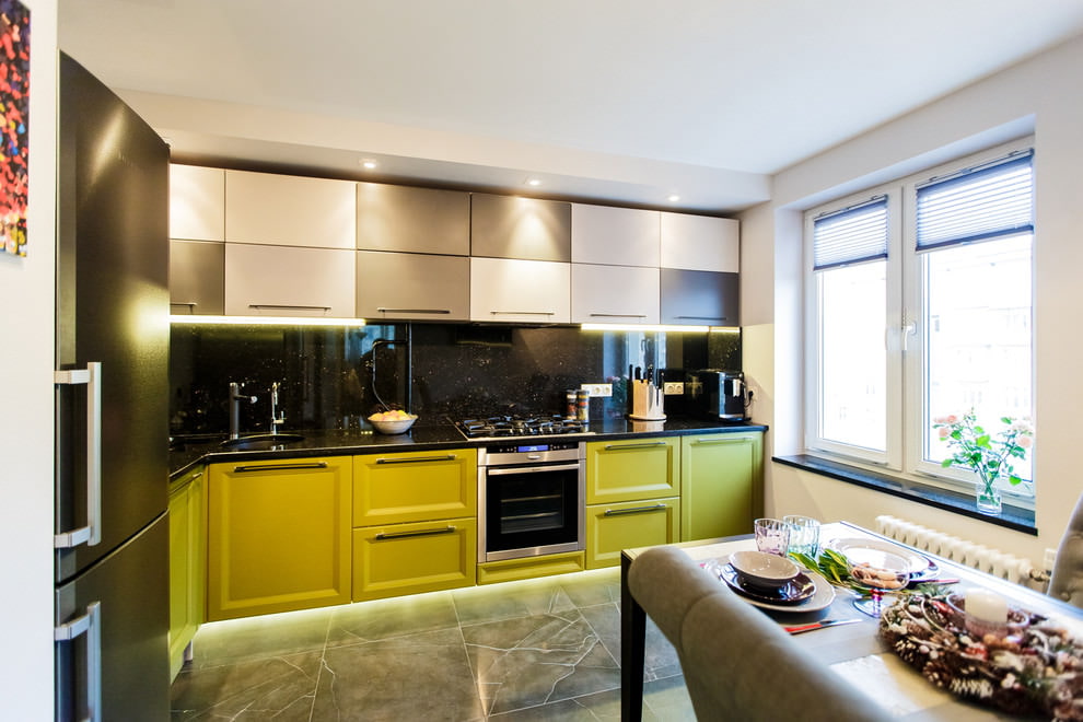 Белая кухня с черной столешницей – контраст и созвучие цветов в интерьере, 110+ лучших фото кухонь