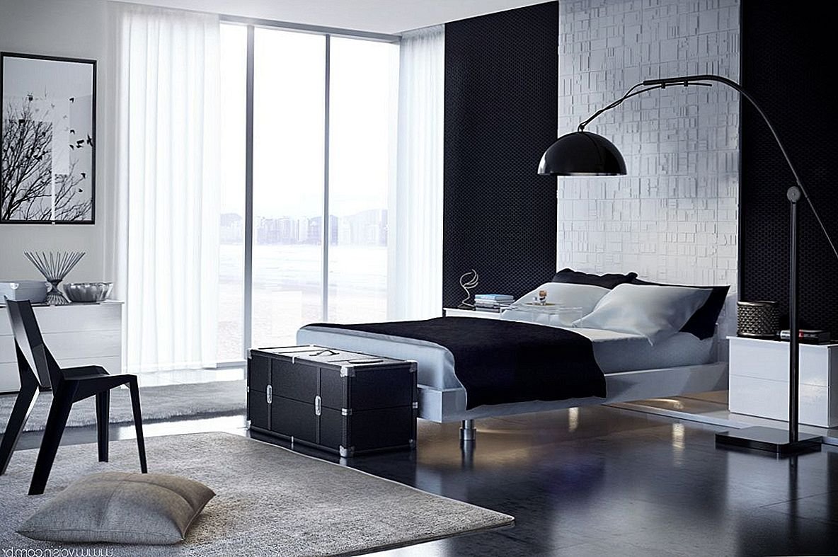 Черная спальня - 95 фото с лучшими композициями цвета в интерьере