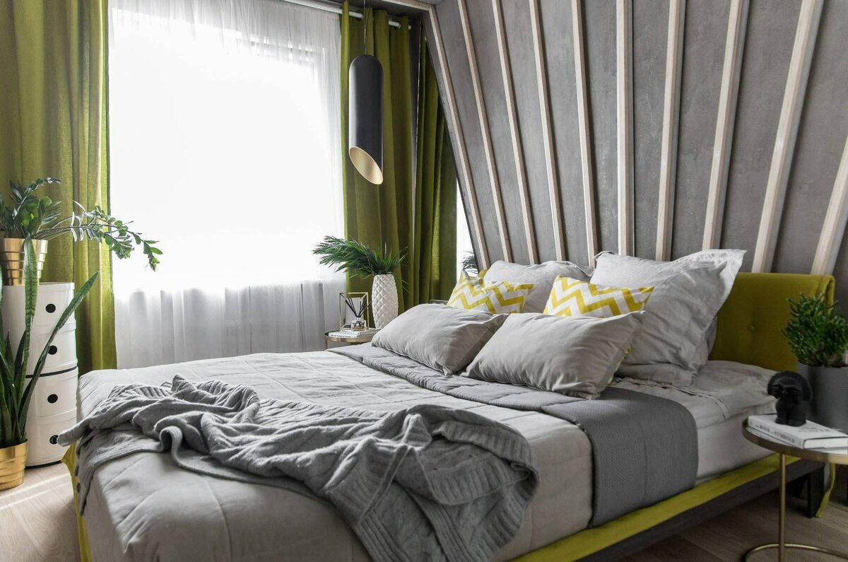 Зеленая спальня в интерьере: 175+ дизайна и аксессуаров