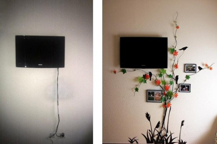 Как красиво спрятать провода от телевизора? как спрятать проводку в бетонной и гипсокартонной стене? необычные способы спрятать провода на стене: описание