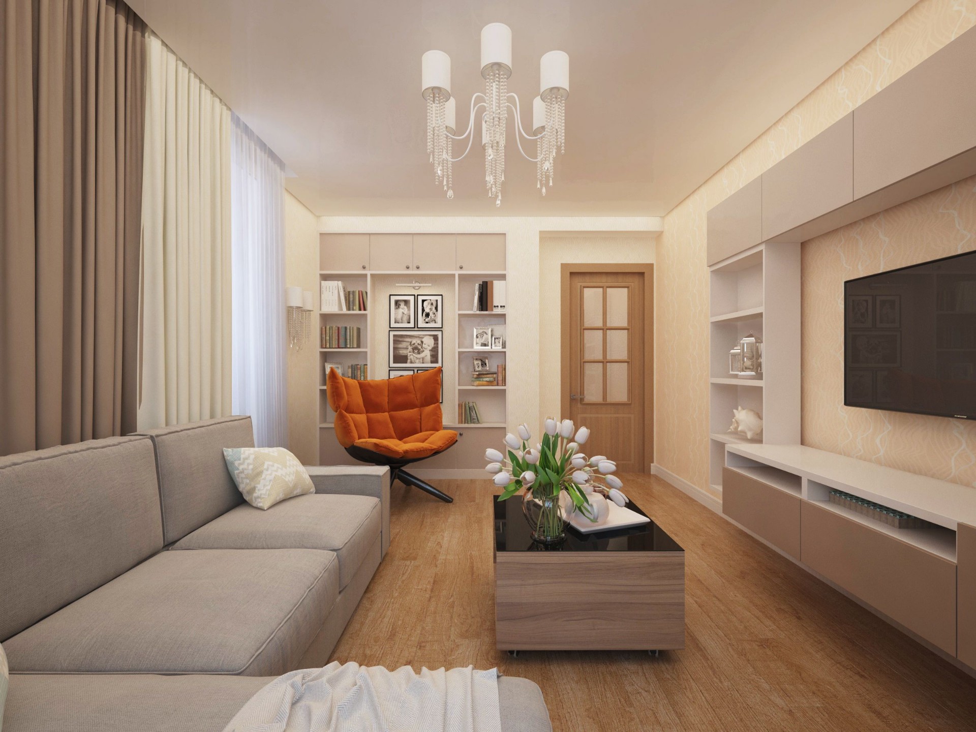 Квартиры 36-37 кв.м: дизайн однокомнатной, фото в современном стиле, косметический ремонт, как обставить интерьер, отделка, планировка