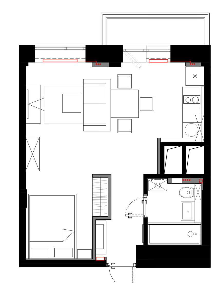 Квартиры 33 кв м: дизайн, варианты ремонта однушки 34 квадратных метра, фото интерьеров, ремонт, планировка маленького жилья, идеи для студии