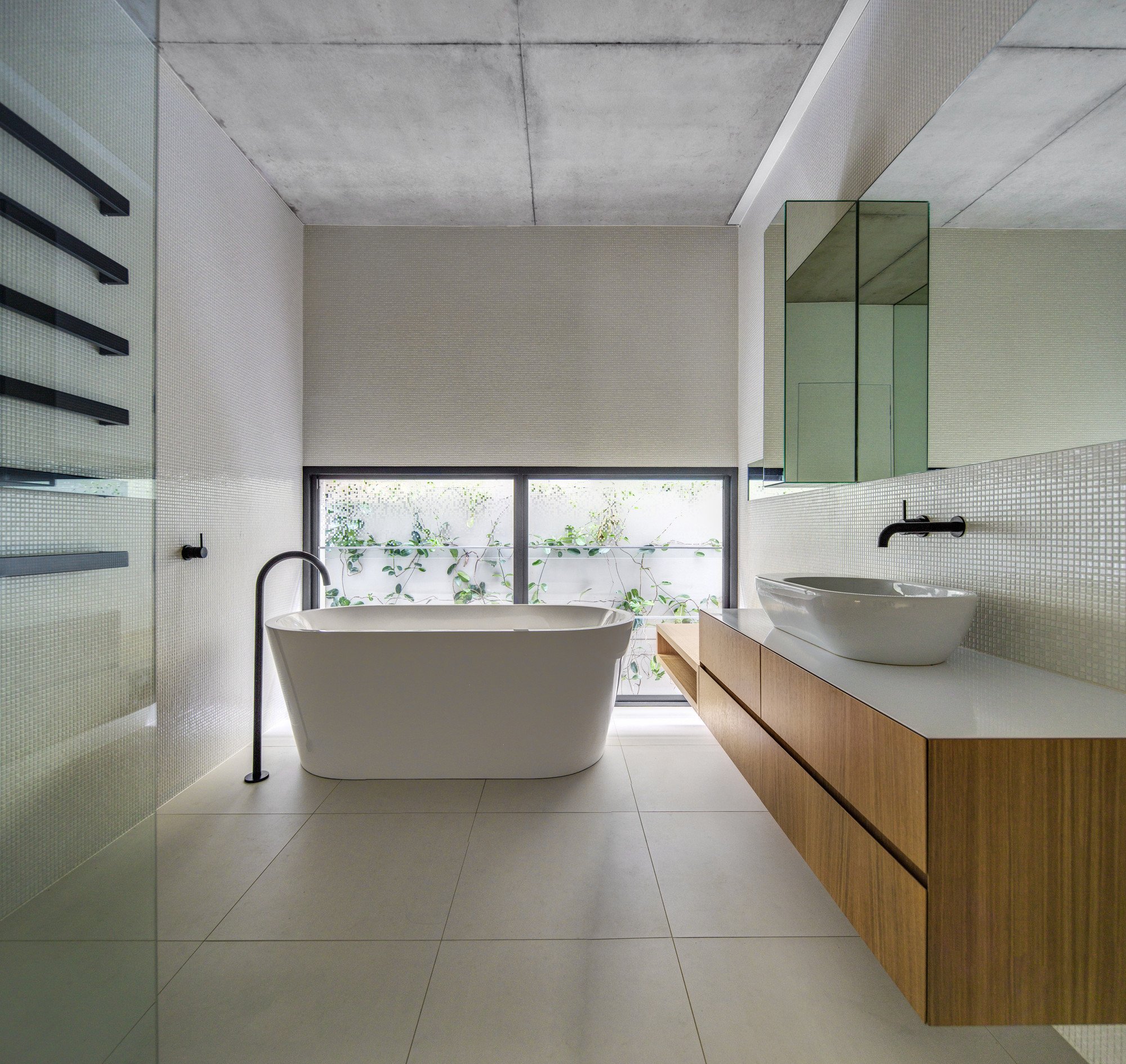 Ванная в стиле минимализм - 45 фото в интерьере