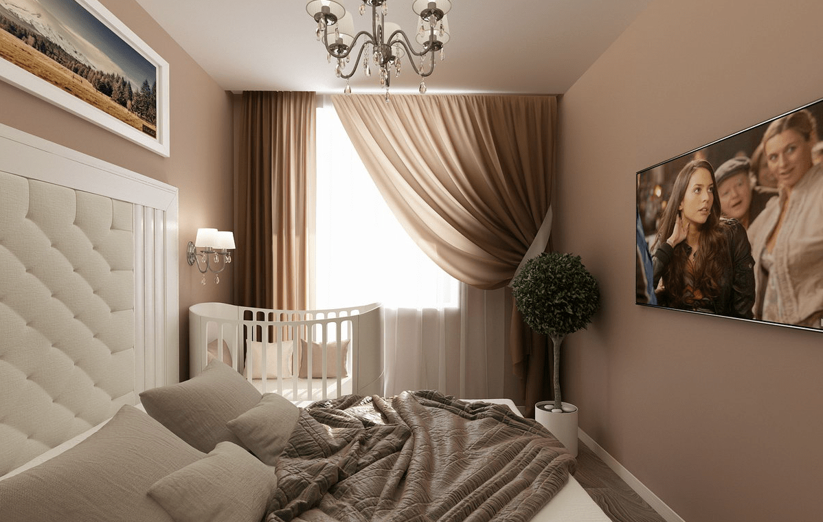 Спальня с детской кроваткой рекомендации и фото