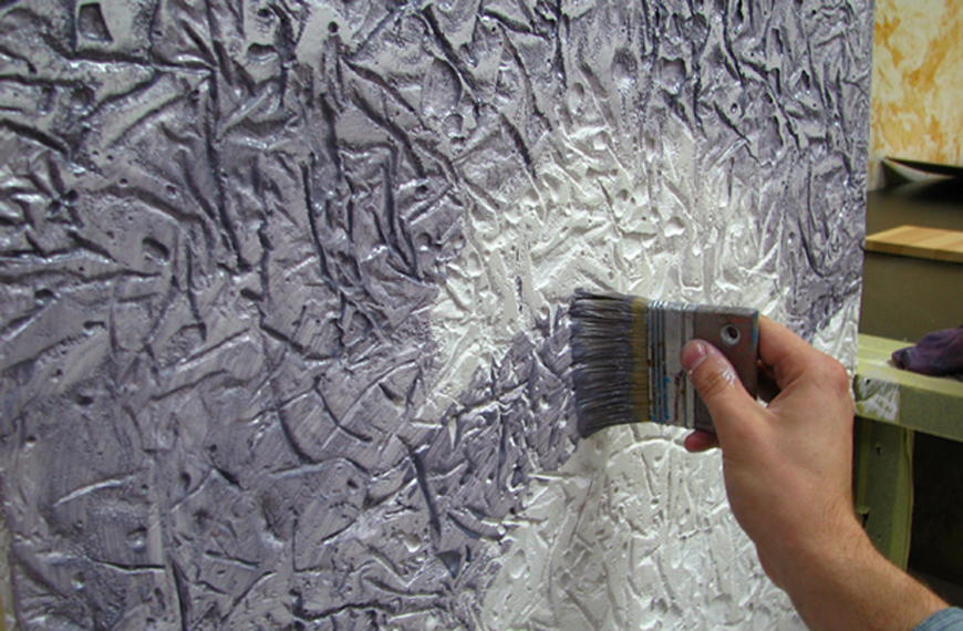 Рельефная штукатурка своими руками: нанесение декоративного материала на стены (фото)